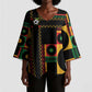 Jamaica Soccer 2026 Kimono Sleeve Blouse Reggae Stylized