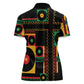 Jamaica Soccer 2026 Women Polo Shirt Reggae Stylized