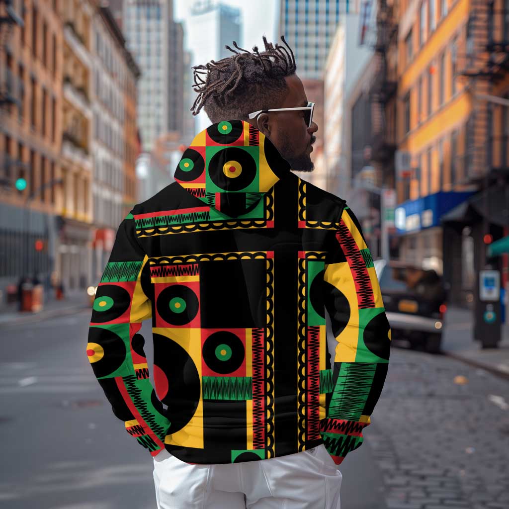 Jamaica Soccer 2026 Zip Hoodie Reggae Stylized