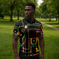 Jamaica Soccer 2026 Zipper Polo Shirt Reggae Stylized