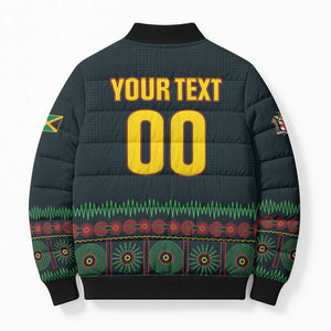 Custom Soccer 2026 Jamaica Bomber Puffer Jacket Reggae Music Spirit