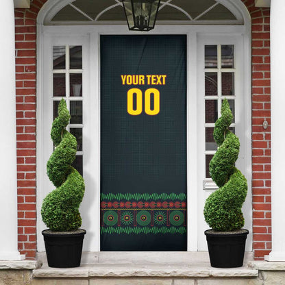 Custom Soccer 2026 Jamaica Door Cover Reggae Music Spirit