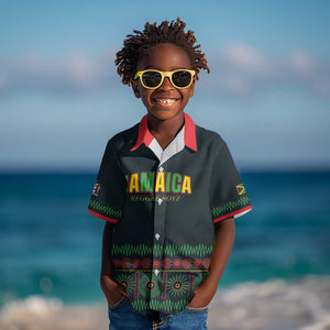 Custom Soccer 2026 Jamaica Kid Hawaiian Shirt Reggae Music Spirit