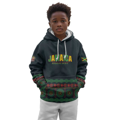 Custom Soccer 2026 Jamaica Kid Hoodie Reggae Music Spirit
