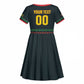 Custom Soccer 2026 Jamaica Kid Short Sleeve Dress Reggae Music Spirit