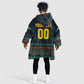 Custom Soccer 2026 Jamaica Kid Wearable Blanket Hoodie Reggae Music Spirit