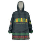 Custom Soccer 2026 Jamaica Kid Wearable Blanket Hoodie Reggae Music Spirit