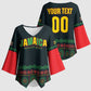 Custom Soccer 2026 Jamaica Kimono Sleeve Blouse Reggae Music Spirit