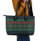 Soccer 2026 Jamaica Leather Tote Bag Reggae Music Spirit