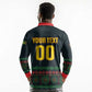 Custom Soccer 2026 Jamaica Long Sleeve Polo Shirt Reggae Music Spirit