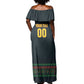 Custom Soccer 2026 Jamaica Off Shoulder Maxi Dress Reggae Music Spirit