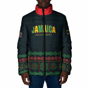 Custom Soccer 2026 Jamaica Padded Jacket Reggae Music Spirit