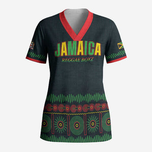 Custom Soccer 2026 Jamaica Scrub Top Reggae Music Spirit