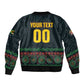 Custom Soccer 2026 Jamaica Sleeve Zip Bomber Jacket Reggae Music Spirit
