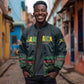 Custom Soccer 2026 Jamaica Sleeve Zip Bomber Jacket Reggae Music Spirit