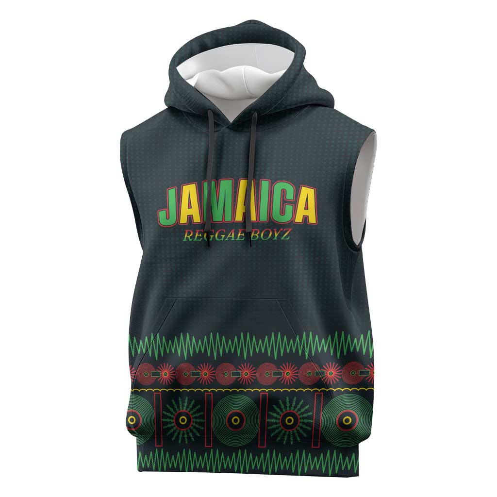 Custom Soccer 2026 Jamaica Sleeveless Hoodie Reggae Music Spirit