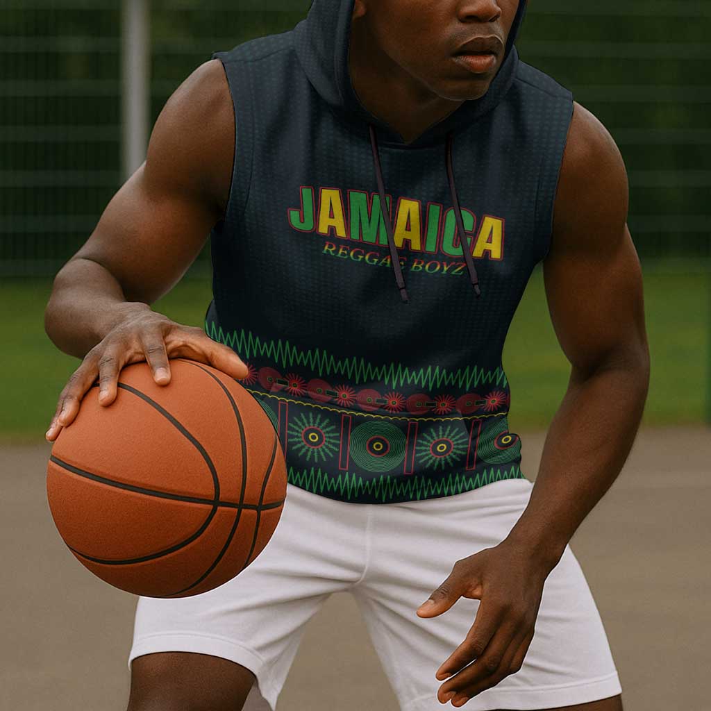 Custom Soccer 2026 Jamaica Sleeveless Hoodie Reggae Music Spirit