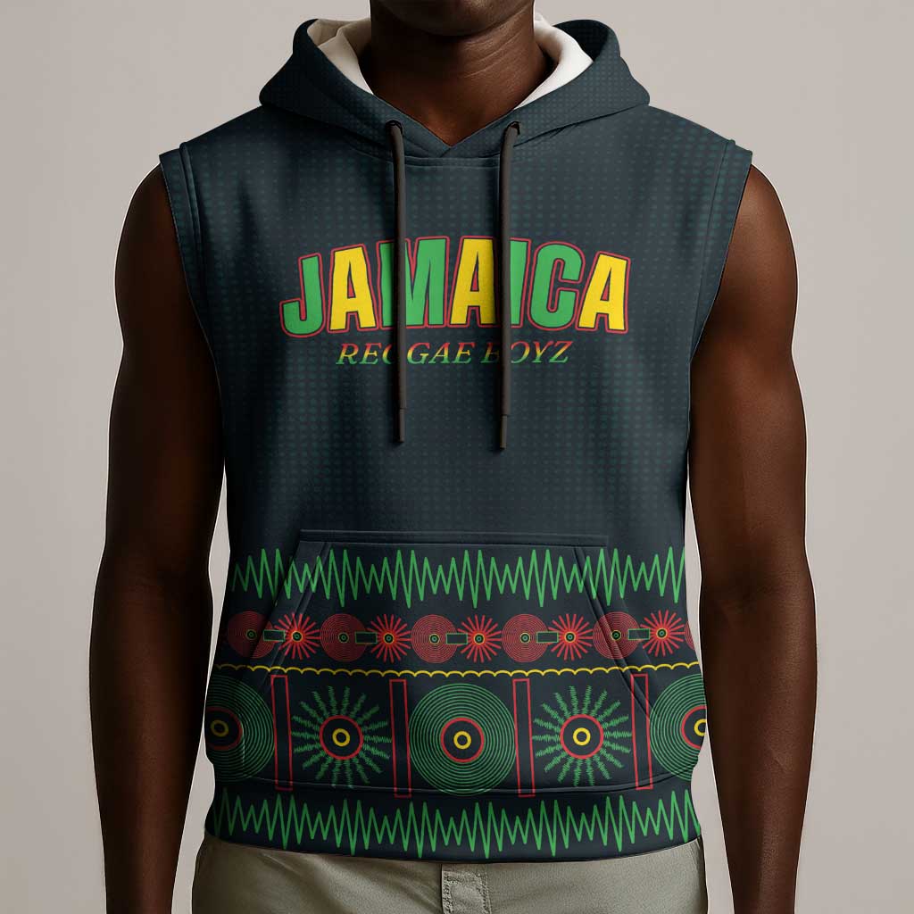 Custom Soccer 2026 Jamaica Sleeveless Hoodie Reggae Music Spirit