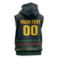 Custom Soccer 2026 Jamaica Sleeveless Zip Hoodie Reggae Music Spirit