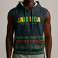 Custom Soccer 2026 Jamaica Sleeveless Zip Hoodie Reggae Music Spirit