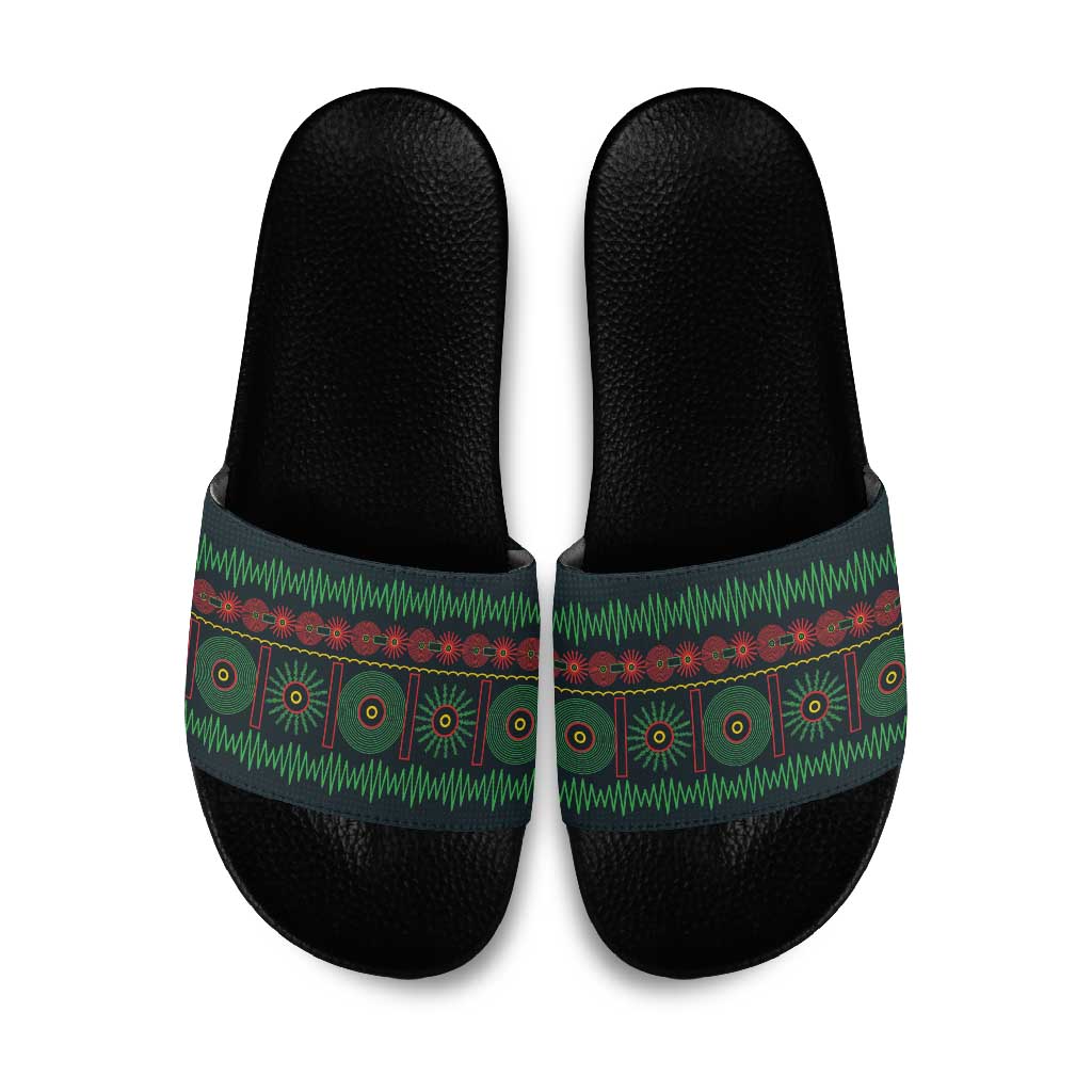 Soccer 2026 Jamaica Slide Sandals Reggae Music Spirit