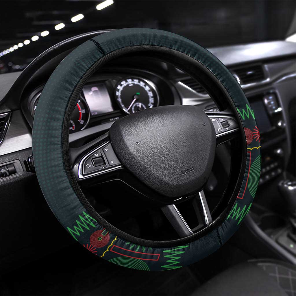 Soccer 2026 Jamaica Steering Wheel Cover Reggae Music Spirit