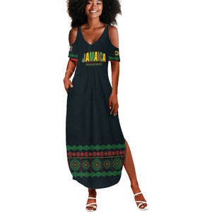 Custom Soccer 2026 Jamaica Summer Maxi Dress Reggae Music Spirit