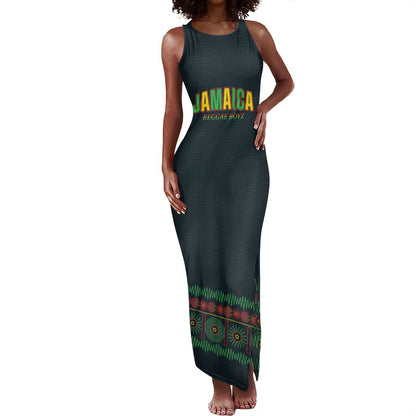 Custom Soccer 2026 Jamaica Tank Maxi Dress Reggae Music Spirit