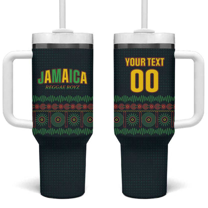 Custom Soccer 2026 Jamaica Tumbler With Handle Reggae Music Spirit