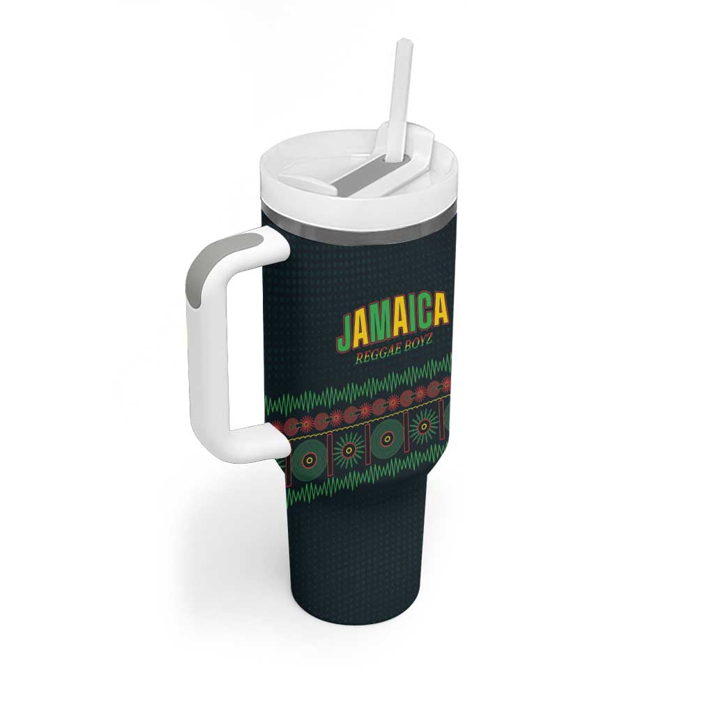 Custom Soccer 2026 Jamaica Tumbler With Handle Reggae Music Spirit