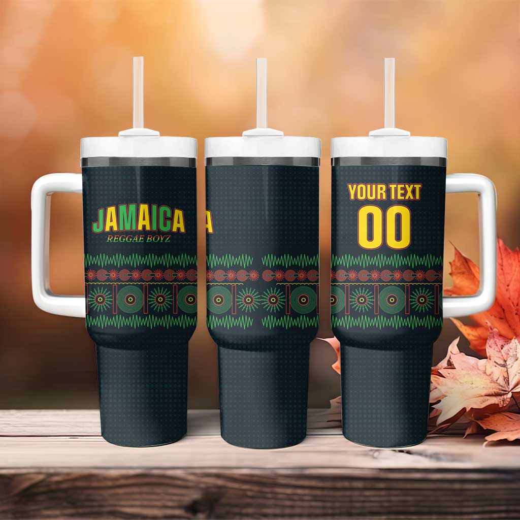 Custom Soccer 2026 Jamaica Tumbler With Handle Reggae Music Spirit