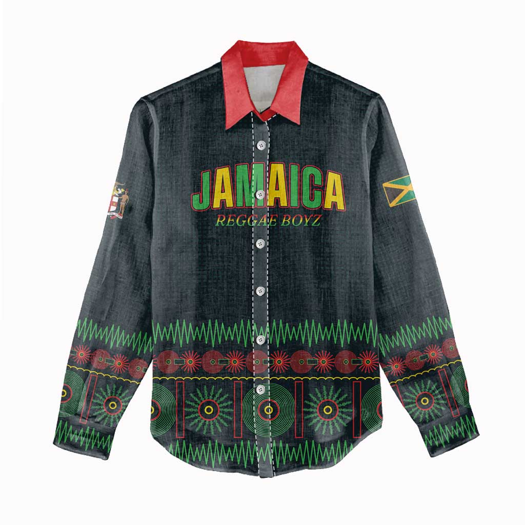 Custom Soccer 2026 Jamaica Women Casual Shirt Reggae Music Spirit