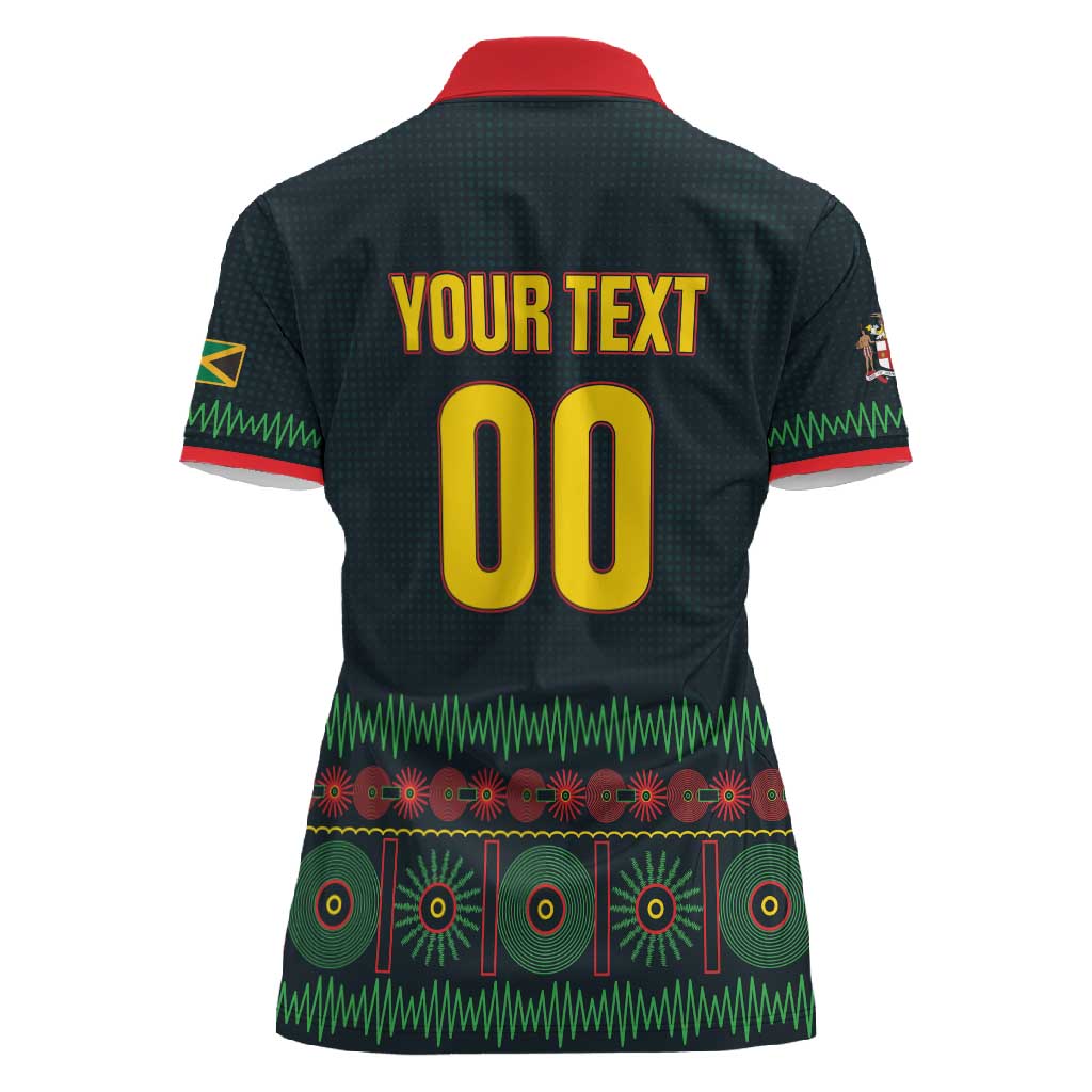 Custom Soccer 2026 Jamaica Women Polo Shirt Reggae Music Spirit