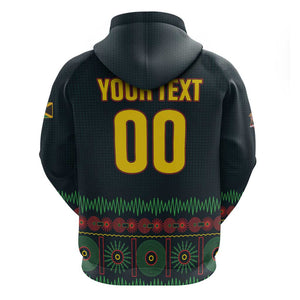 Custom Soccer 2026 Jamaica Zip Hoodie Reggae Music Spirit
