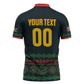 Custom Soccer 2026 Jamaica Zipper Polo Shirt Reggae Music Spirit