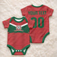 Custom Morocco 2026 Football Baby Onesie Atlas Lionesses Born Winners