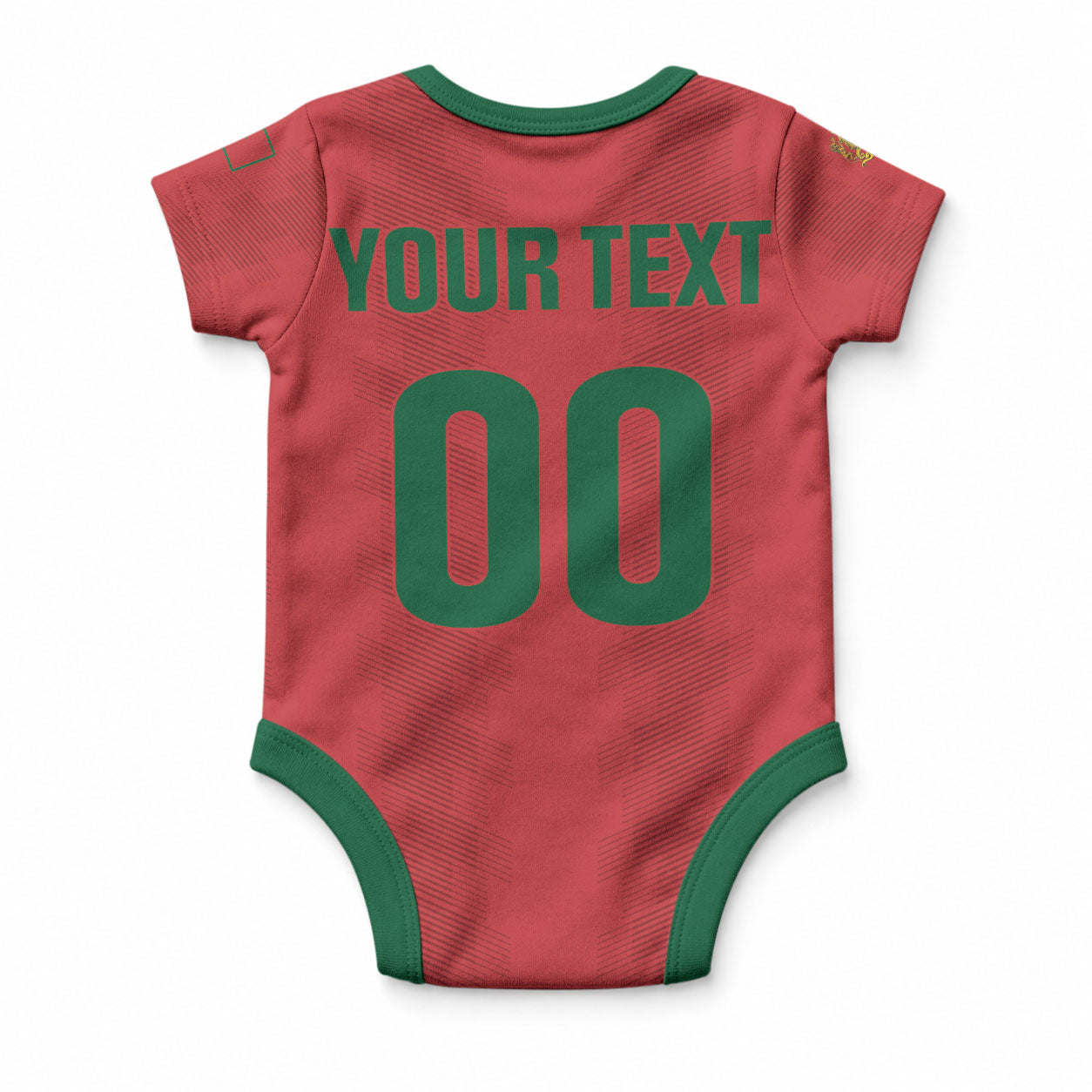 Custom Morocco 2026 Football Baby Onesie Atlas Lionesses Born Winners