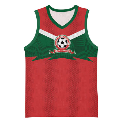 Custom Morocco 2026 Football Basketball Jersey Atlas Lionesses Born Winners