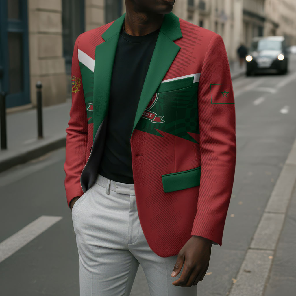 Custom Morocco 2026 Football Blazer Atlas Lionesses Born Winners