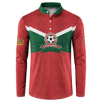 Custom Morocco 2026 Football Button Sweatshirt Atlas Lionesses Born Winners