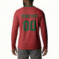 Custom Morocco 2026 Football Button Sweatshirt Atlas Lionesses Born Winners