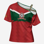 Custom Morocco 2026 Football Cross Shoulder Shirt Atlas Lionesses Born Winners