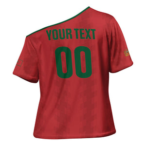 Custom Morocco 2026 Football Cross Shoulder Shirt Atlas Lionesses Born Winners