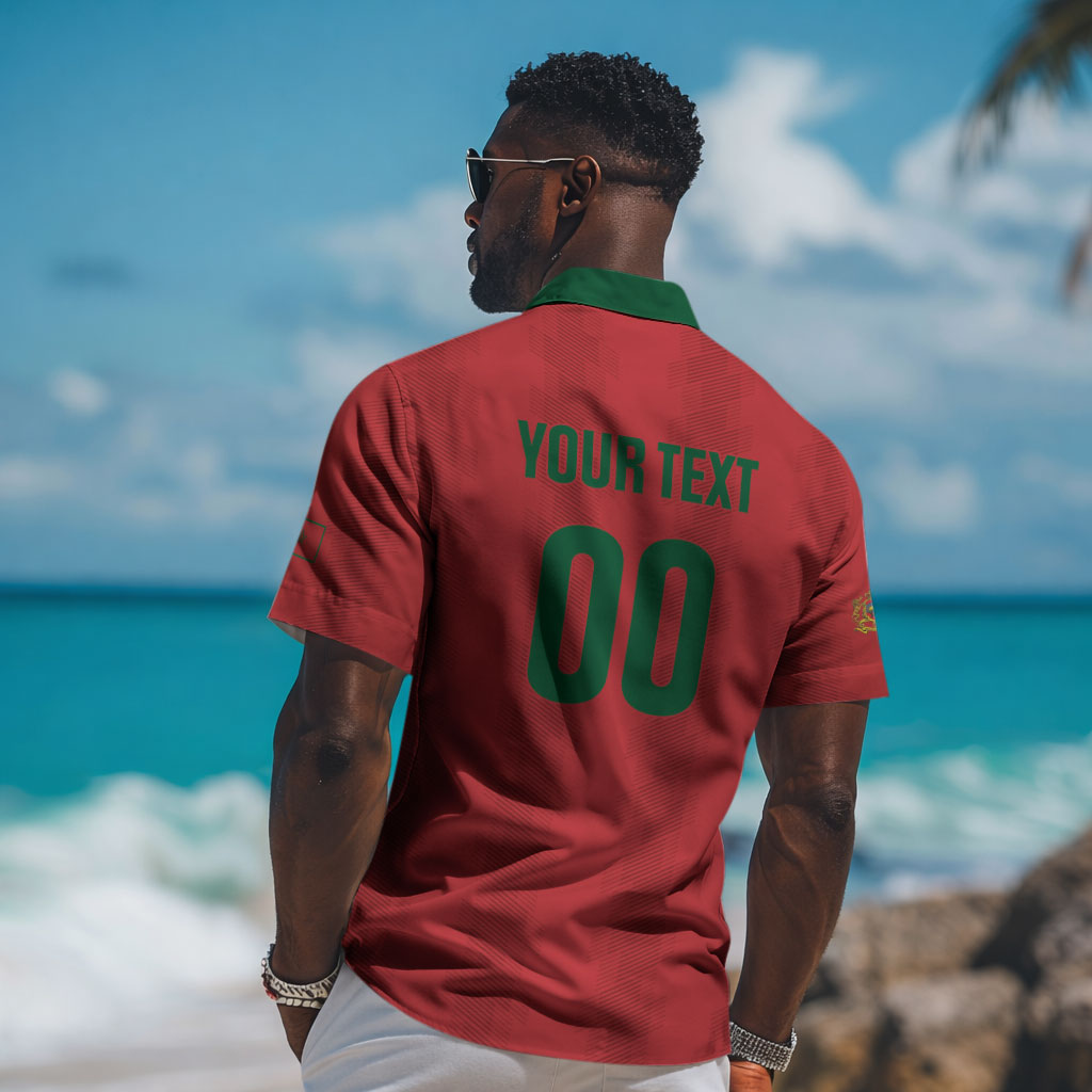 Custom Morocco 2026 Football Hawaiian Shirt Atlas Lionesses Born Winners