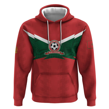 Custom Morocco 2026 Football Hoodie Atlas Lionesses Born Winners