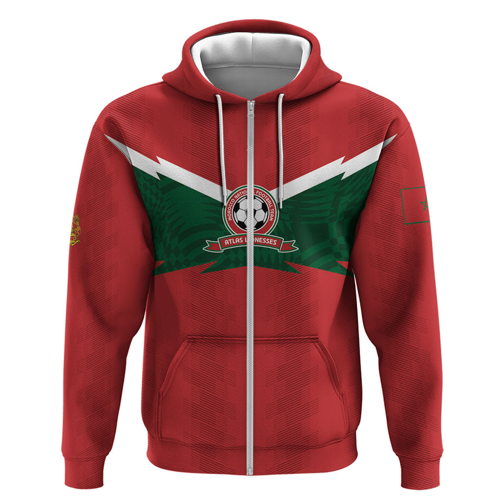 Custom Morocco 2026 Football Hoodie Atlas Lionesses Born Winners