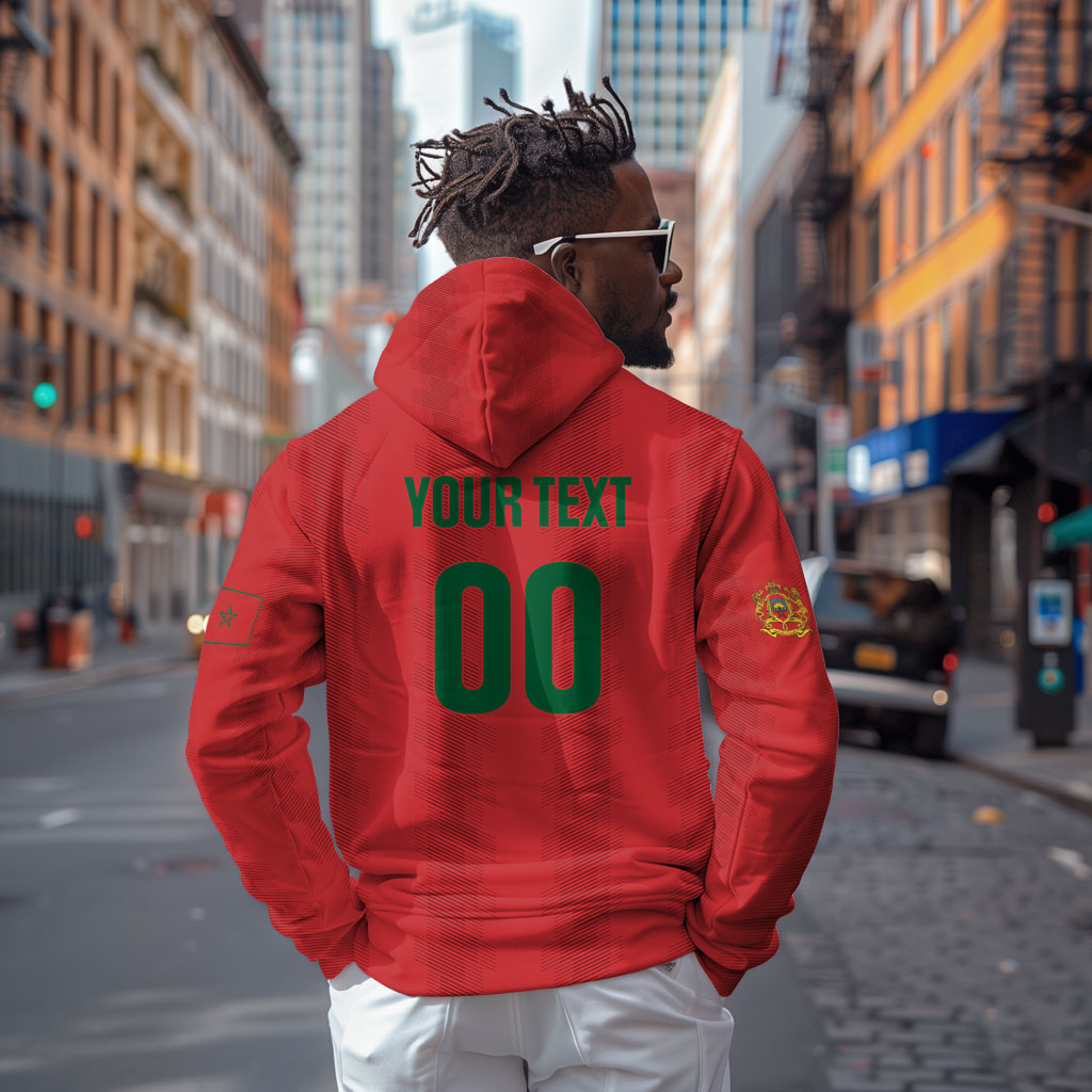 Custom Morocco 2026 Football Hoodie Atlas Lionesses Born Winners