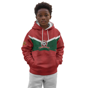 Custom Morocco 2026 Football Kid Hoodie Atlas Lionesses Born Winners