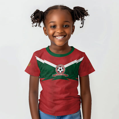 Custom Morocco 2026 Football Kid T shirt Atlas Lionesses Born Winners