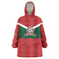 Custom Morocco 2026 Football Kid Wearable Blanket Hoodie Atlas Lionesses Born Winners